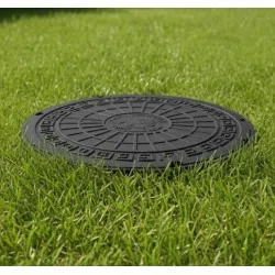 Właz z Tworzywa Dekiel Pokrywa do Studzienki 1,5 T Czarny
