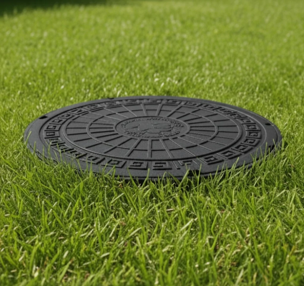 Właz z Tworzywa Dekiel Pokrywa do Studzienki 1,5 T Czarny