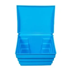 POJEMNIK NA PIASEK SÓL DROGOWĄ I SORBENT - 70L/100KG, NIEBIESKI