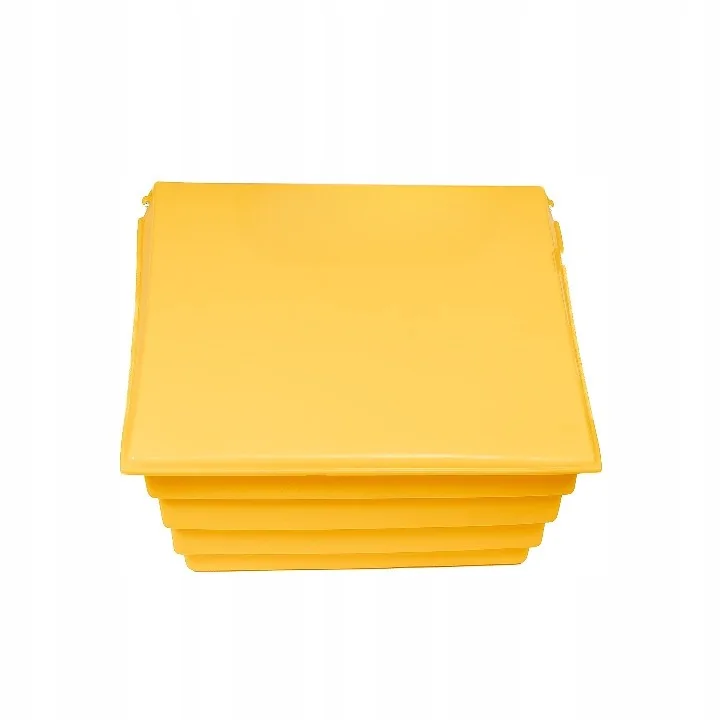 POJEMNIK NA PIASEK SÓL DROGOWĄ I SORBENT - 70L/100KG, ŻÓŁTY