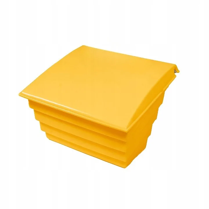 POJEMNIK NA PIASEK SÓL DROGOWĄ I SORBENT - 70L/100KG, ŻÓŁTY