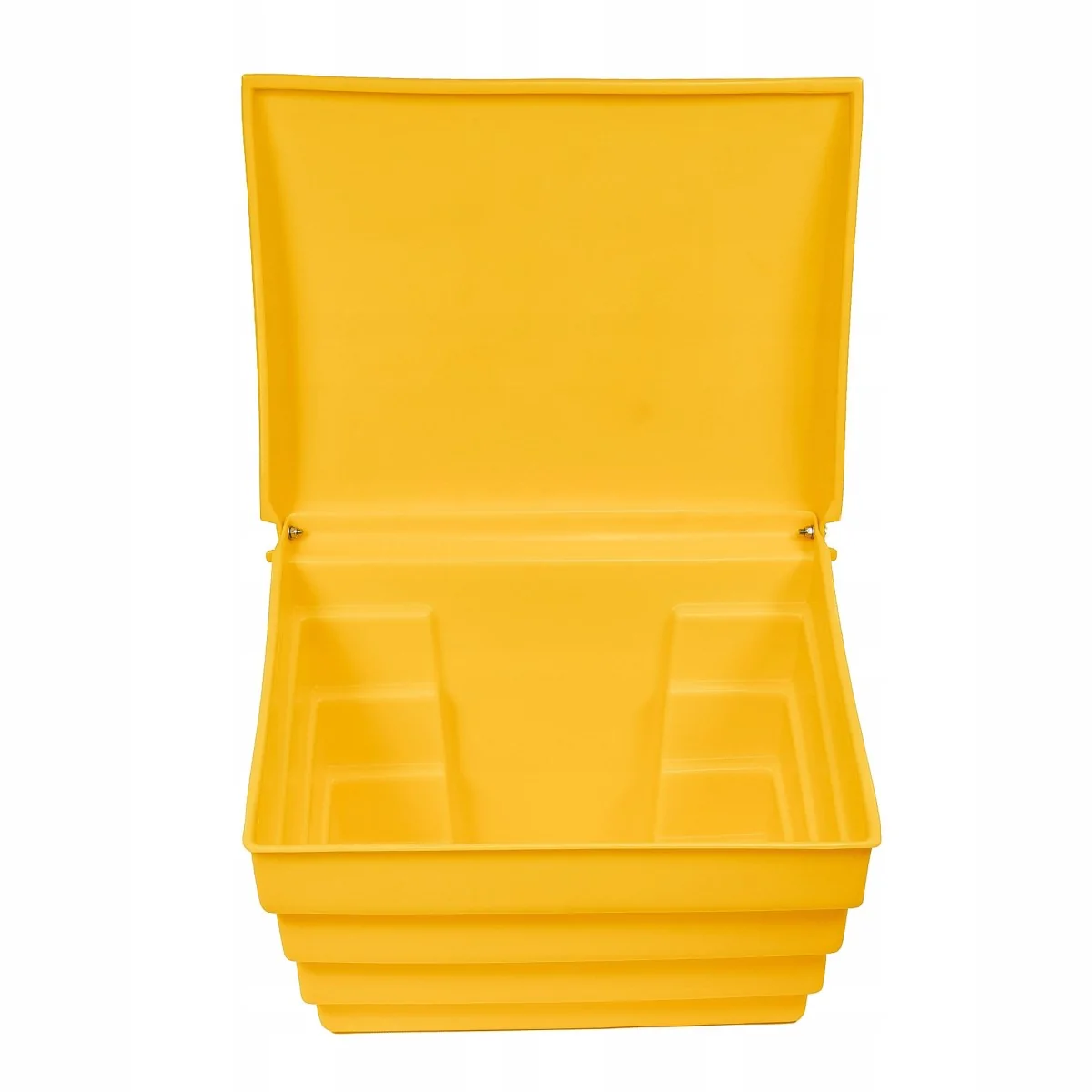 POJEMNIK NA PIASEK SÓL DROGOWĄ I SORBENT - 70L/100KG, ŻÓŁTY