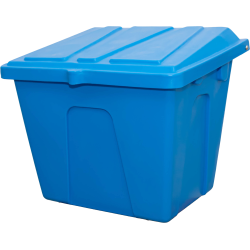 POJEMNIK NA PIASEK I SÓL DROGOWĄ, 100L / 150kg NIEBIESKI - MOCNA SKRZYNIA NA ZIMOWE MROZY