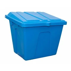 POJEMNIK NA PIASEK I SÓL DROGOWĄ, 100L / 150kg NIEBIESKI - MOCNA SKRZYNIA NA ZIMOWE MROZY