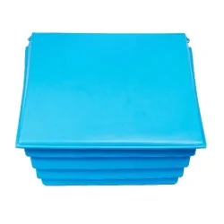 NIEBIESKI POJEMNIK 250L NA PIACH I SÓL DROGOWĄ - SKRZYNIA NA PIASEK, SORBENT, ŻWIR, GRANULAT