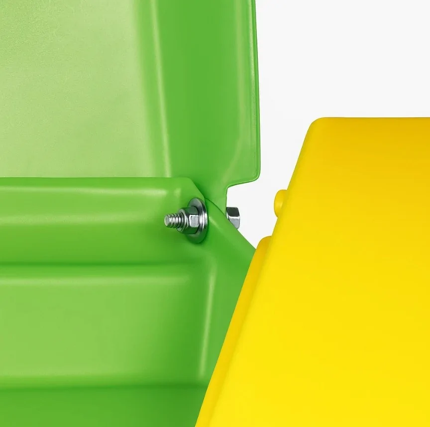 ZIELONY POJEMNIK 250L NA PIACH I SÓL DROGOWĄ - SKRZYNIA NA PIASEK, SORBENT, ŻWIR, GRANULAT