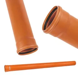 RURA KANALIZACYJNA ZEWNĘTRZNA PVC 160 SN4 fi160, 2mb - 1 sztuka