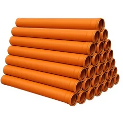 RURA KANALIZACYJNA ZEWNĘTRZNA PVC 160 SN4 fi160, 56mb - 28 sztuk