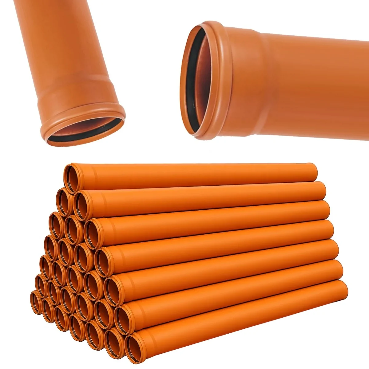 RURA KANALIZACYJNA ZEWNĘTRZNA PVC 160 SN4 fi160, 56mb - 28 sztuk