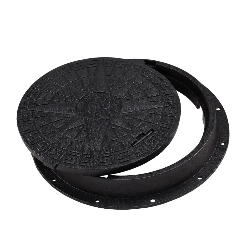 Pokrywa, właz do szamba i studni Ø800/600 PE 5 Ton | BabylonPlast klasa A15, czarna