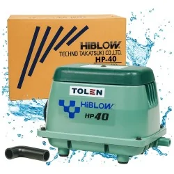 DMUCHAWA MEMBRANOWA HIBLOW HP-40 | NAPOWIETRZANIE OCZYSZCZALNI ŚCIEKÓW I AKWARIÓW