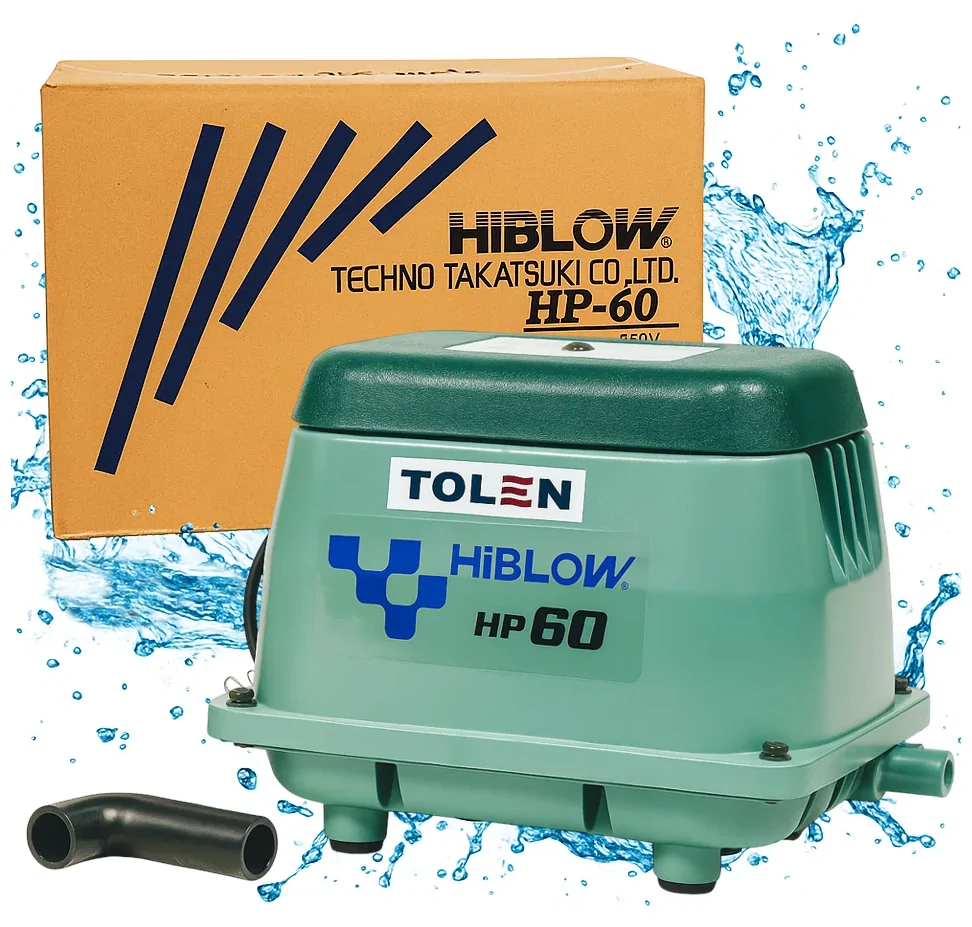 DMUCHAWA MEMBRANOWA HIBLOW HP-60 | DO PRZYDOMOWYCH OCZYSZCZALNI ŚCIEKÓW