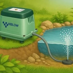 DMUCHAWA MEMBRANOWA HIBLOW HP-60 | DO PRZYDOMOWYCH OCZYSZCZALNI ŚCIEKÓW