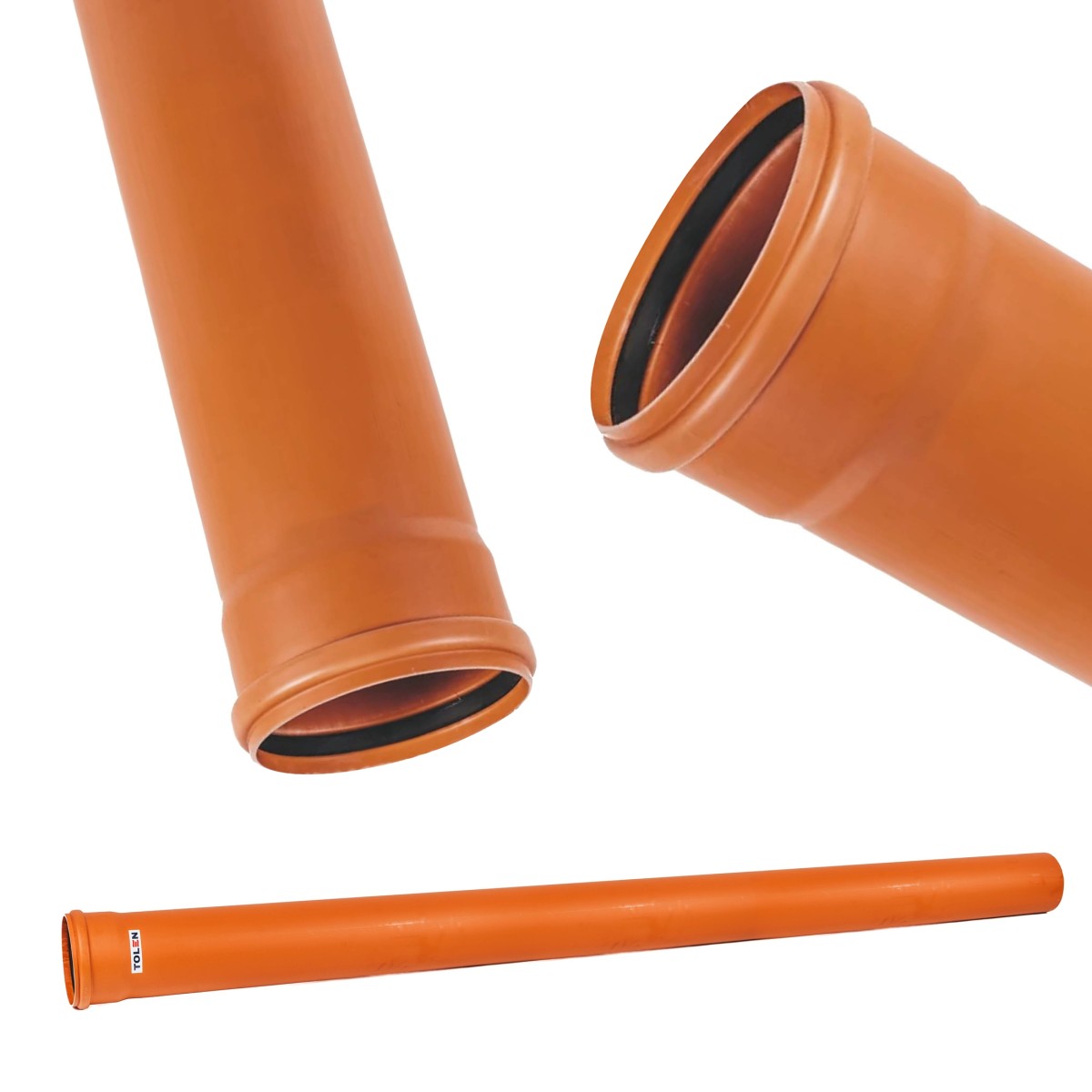 RURA KANALIZACYJNA ZEWNĘTRZNA PVC 160 SN2 fi160, 2mb - 1 sztuka