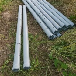 Rura drenażowa cięta nacinana 2 m do oczyszczalni - zestaw 10 szt. (20 mb)