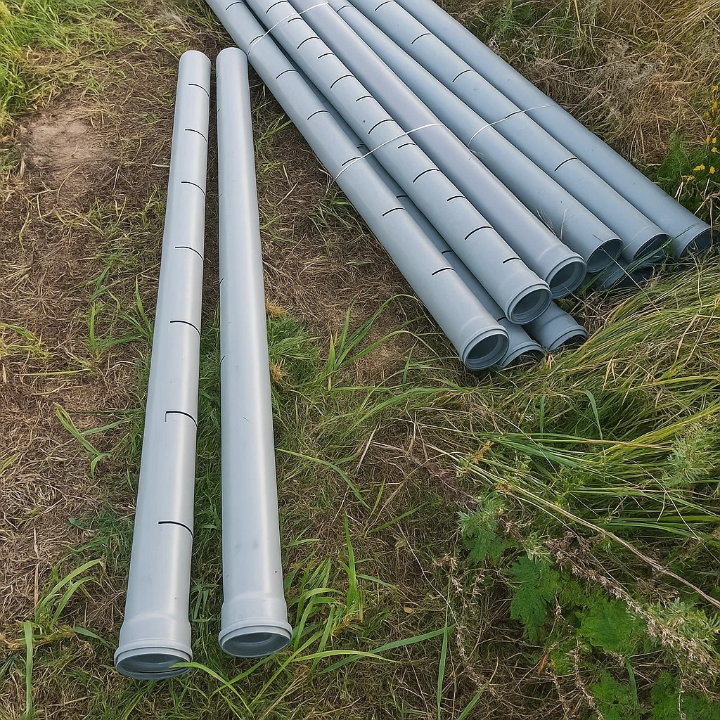 Rura drenażowa cięta nacinana 2 m do oczyszczalni - zestaw 20 szt. (40 mb)