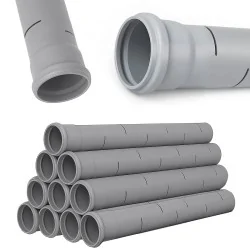 Rura drenażowa cięta nacinana 2 m do oczyszczalni - zestaw 20 szt. (40 mb) Rura drenażowa cięta nacinana 2 m do oczyszczalni - zestaw 20 szt. (40 mb)