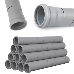 Rura drenażowa cięta nacinana 2 m do oczyszczalni - zestaw 30 szt. (60 mb) Rura drenażowa cięta nacinana 2 m do oczyszczalni - zestaw 30 szt. (60 mb)