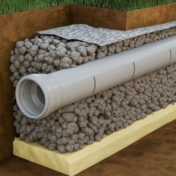 Rura drenażowa cięta nacinana 2 m do oczyszczalni - zestaw 50 szt. (100 mb)