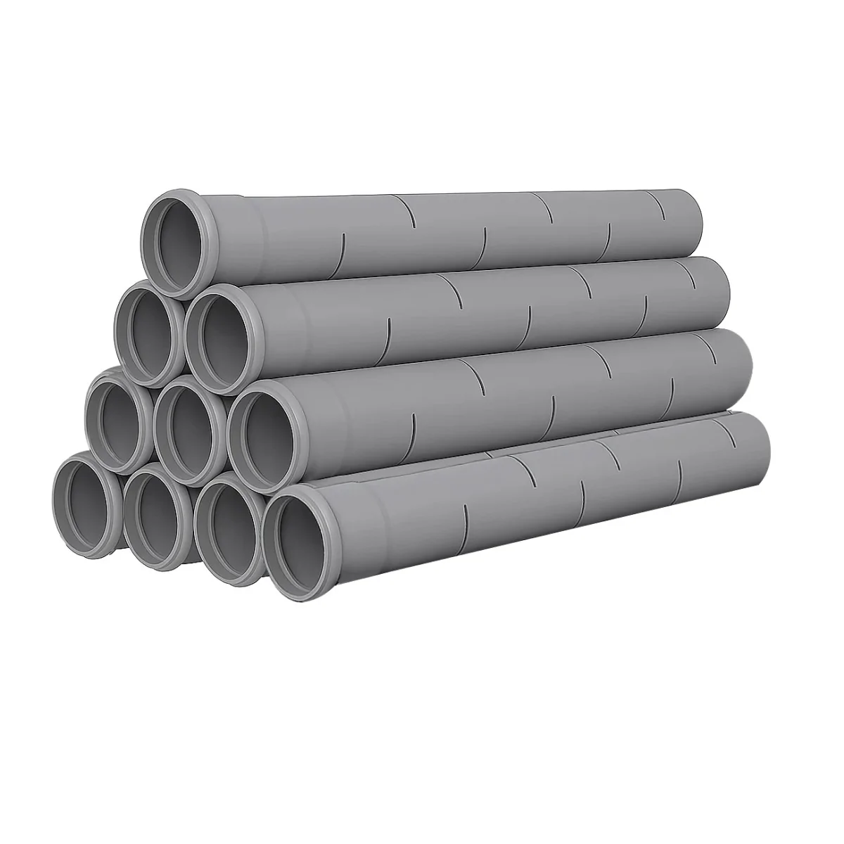 Rura drenażowa cięta nacinana 2 m do oczyszczalni - zestaw 10 szt. (20 mb)