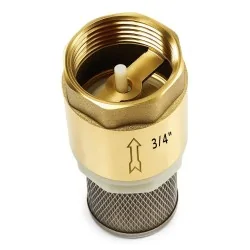 ZAWÓR ZWROTNY METALOWY 3/4" Z KOSZEM FILTRUJĄCYM DO DYSTRYBUTORÓW PALIW