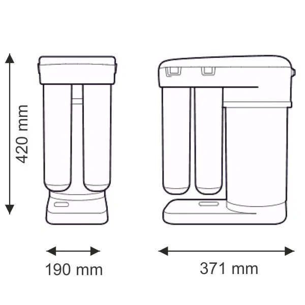 Filtr odwróconej osmozy Aquaphor Morion RO-101S - filtracja wody pod zlew