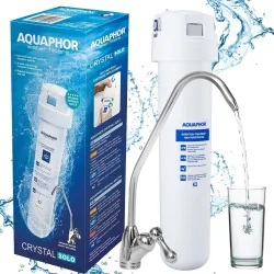 Aquaphor Kryształ SOLO - kompaktowy filtr podzlewozmywakowy do wody pitnej z wkładem K2 i wylewką