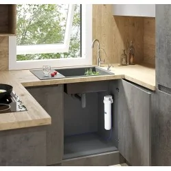 Aquaphor Kryształ SOLO - kompaktowy filtr podzlewozmywakowy do wody pitnej z wkładem K2 i wylewką