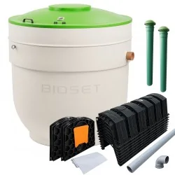 OCZYSZCZALNIA BIOLOGICZNA ROTOSET do 6 OS. + TUNELE 8 SZT.