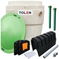 OCZYSZCZALNIA BIOLOGICZNA ROTOSET do 6 OS. + TUNELE 8 SZT.