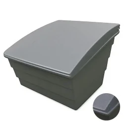 POJEMNIK NA PIASEK SÓL DROGOWĄ I SORBENT - 150L / 215KG, SZARY