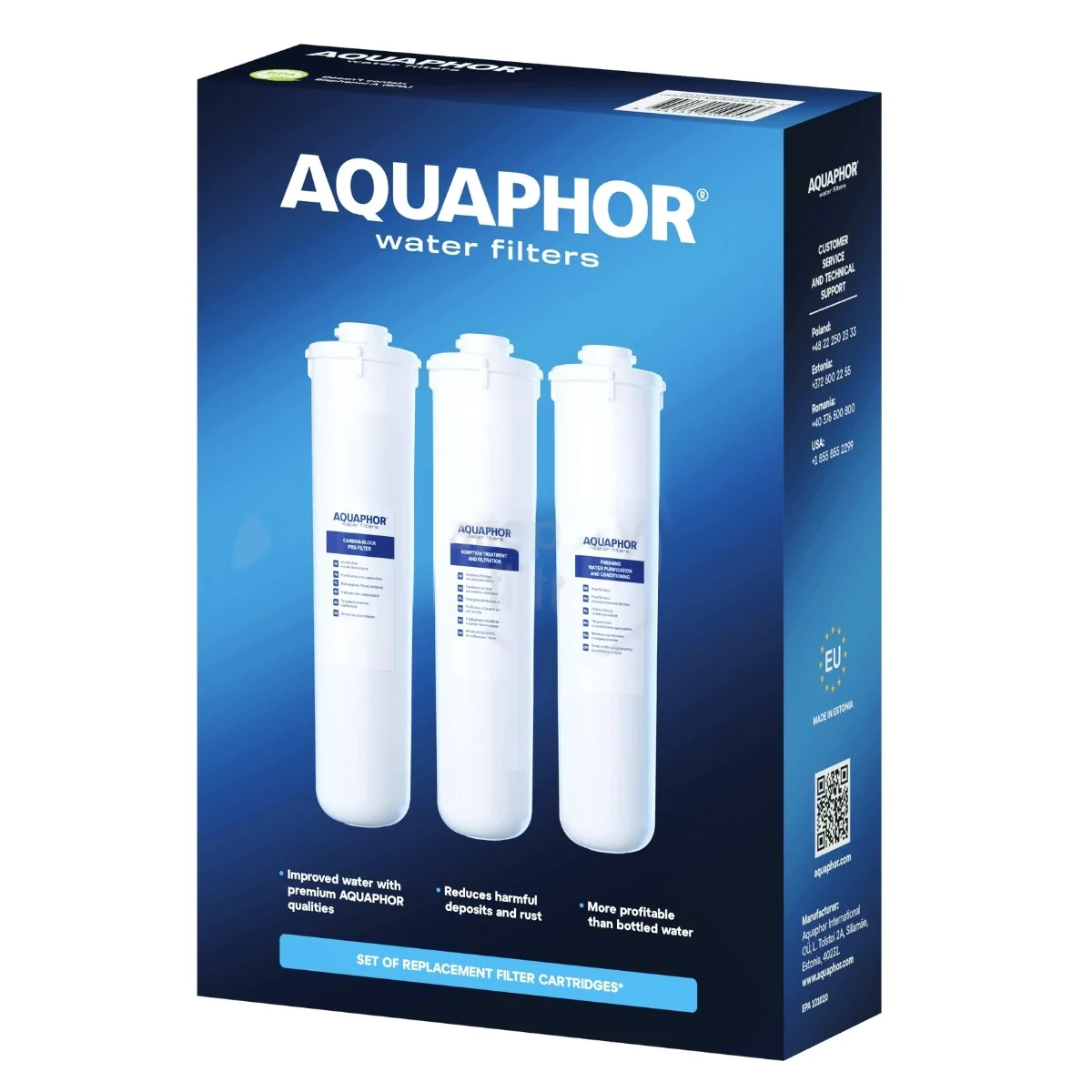 ZESTAW WKŁADÓW FILTRUJĄCYCH AQUAPHOR KRYSZTAŁ - K2 + K5 + K7 | KOMPLEKSOWA OCHRONA TWOJEJ WODY