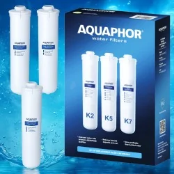 ZESTAW WKŁADÓW FILTRUJĄCYCH AQUAPHOR KRYSZTAŁ - K2 + K5 + K7 | KOMPLEKSOWA OCHRONA TWOJEJ WODY