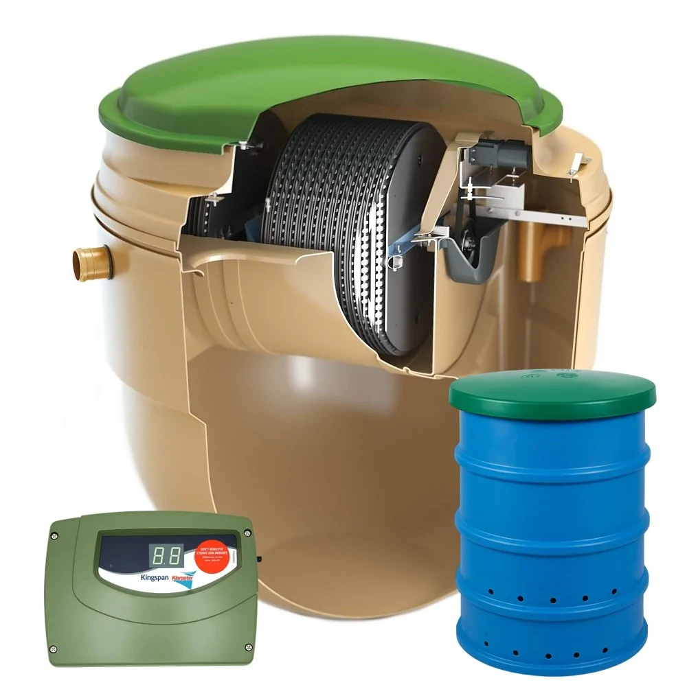 PRZYDOMOWA OCZYSZCZALNIA BIOLOGICZNA KINGSPAN BIODISC BA 6 OS. + STUDNIA CHŁONNA