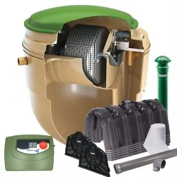 OCZYSZCZALNIA BIOLOGICZNA KINGSPAN BIODISC BA 6 OS. + 4 TUNELE GRAF