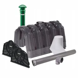 OCZYSZCZALNIA BIOLOGICZNA KINGSPAN BIODISC BA 6 OS. + 4 TUNELE GRAF