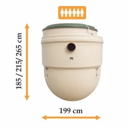 OCZYSZCZALNIA BIOLOGICZNA KINGSPAN BIODISC 6 RLM + KOMPLETNY DRENAŻ 36 MB | DLA 6 OSÓB