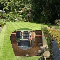 OCZYSZCZALNIA BIOLOGICZNA KINGSPAN BIODISC BB 12 OS. + STUDNIA CHŁONNA