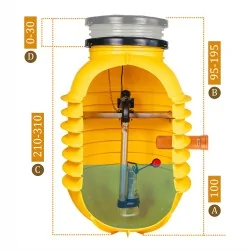 PRZEPOMPOWNIA ŚCIEKÓW POMPA PEDROLO Z WOLNYM PRZEPŁYWEM VORTEX ALARM GSM