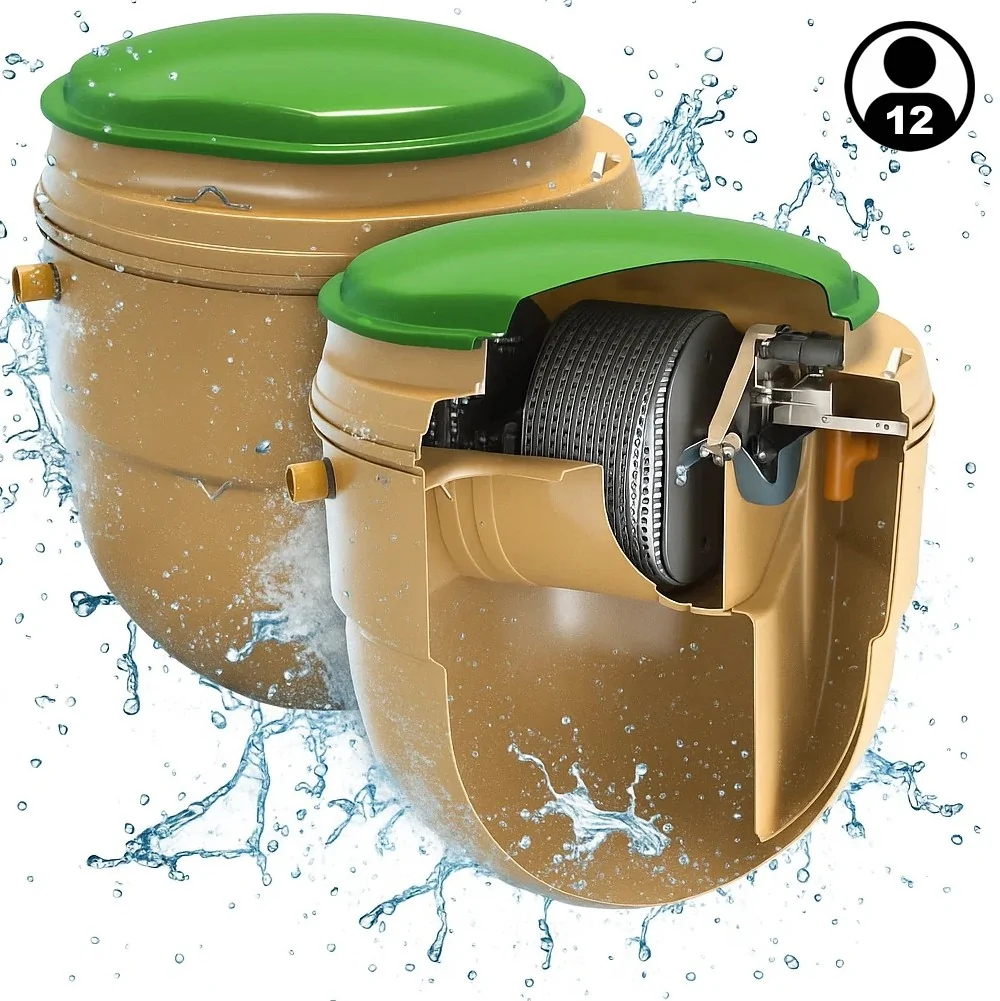 OCZYSZCZALNIA ŚCIEKÓW KINGSPAN BIODISC BB 12 RLM - CICHA, BEZAWARYJNA, EKONOMICZNA