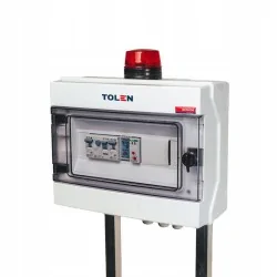 Szafa sterownicza do jednopompowej przepompowni - PP2 Alarm optyczno - dzwiękowy 230V