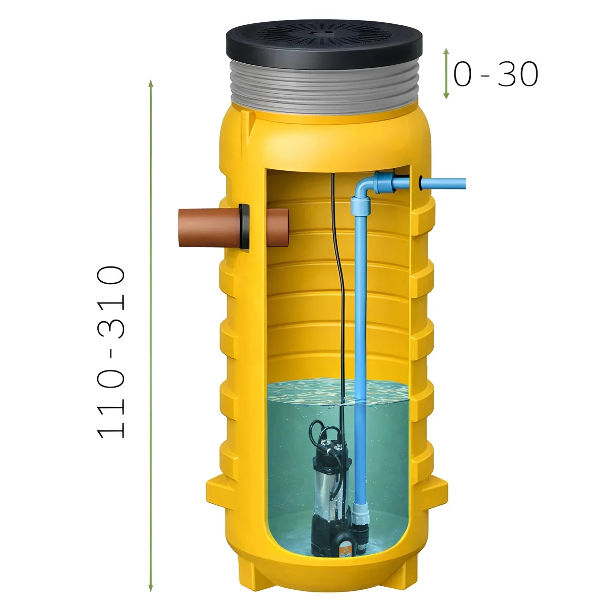 Przepompownia Ścieków studnia ZPN 600 z Pompą DBV 550