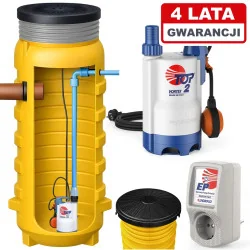 Przepompownia ścieków, włoska Pompa Pedrollo Top 2 Vortex ZPN 600 + Sterownik EP