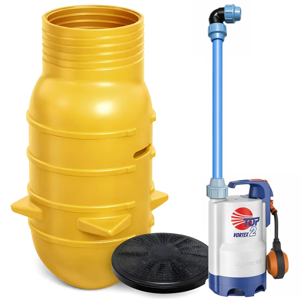 Przepompownia ścieków, włoska Pompa Pedrollo Top 2 Vortex ZPN 600 + Sterownik EP