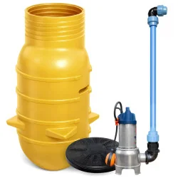 PRZEPOMPOWNIA Ścieków studnia 210l - 850l włoska Pompa Pedrollo Family ZPN 600