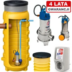 Przepompownia ścieków ZPN 600, włoska Pompa Pedrollo Family + Sterownik EP