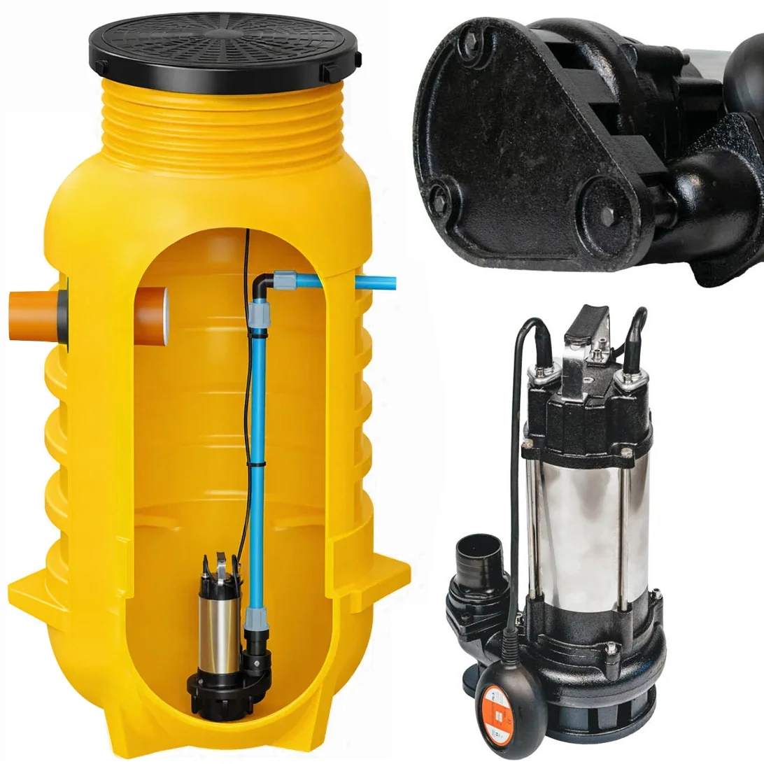 Przepompownia ścieków ZPN800 z pompą wody DBV 550