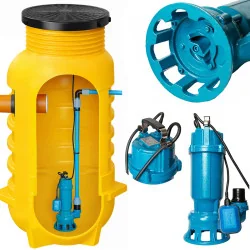 Przepompownia ścieków ZPN800 + pompa rozdrabniacz IBO Furiatka 1500