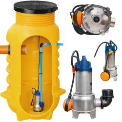 Przepompownia ścieków ZPN800 + włoska Pompa Pedrollo Family Przepompownia ścieków ZPN800 + włoska Pompa Pedrollo Family