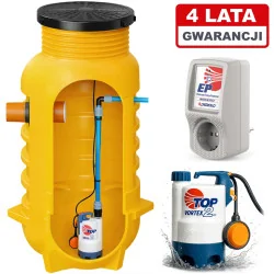 Przepompownia ścieków ZP 800 + Pompa Pedrollo Top 2 Vortex + Sterownik EP